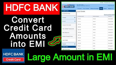 hdfc bank credit card smart emi calculator|credit card emi conversion calculator.